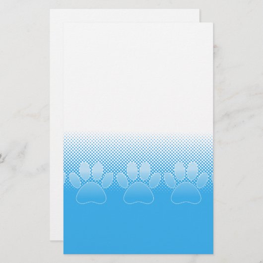 Blaue und weiße Pfeifen mit Zeitungspapier-Hinterg Briefpapier (Vorne/Hinten)