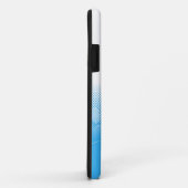 Blaue und weiße Pfeifen mit Zeitungspapier-Hinterg Case-Mate iPhone Hülle (Hinten/Rechts)