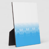 Blaue und weiße Pfeifen mit Zeitungspapier-Hinterg Fotoplatte (Seite)