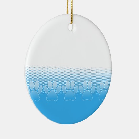 Blaue und weiße Pfeifen mit Zeitungspapier-Hinterg Keramikornament (Rechts)