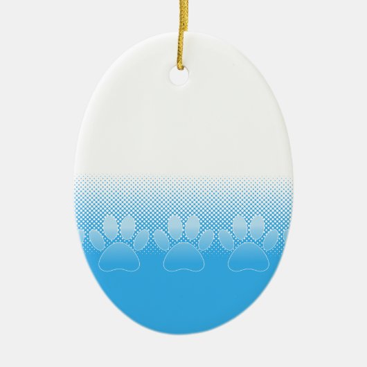 Blaue und weiße Pfeifen mit Zeitungspapier-Hinterg Keramikornament (Vorne)