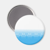 Blaue und weiße Pfeifen mit Zeitungspapier-Hinterg Magnet (Vorderseite/Rückseite)