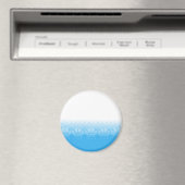 Blaue und weiße Pfeifen mit Zeitungspapier-Hinterg Magnet (In Situ (Geschirrspüler))