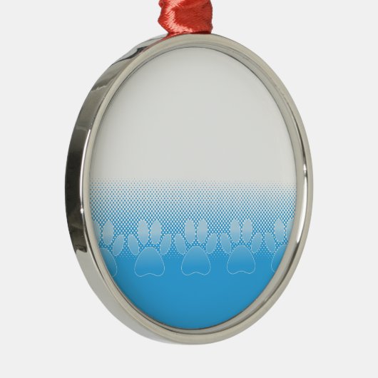 Blaue und weiße Pfeifen mit Zeitungspapier-Hinterg Ornament Aus Metall (Rechts)