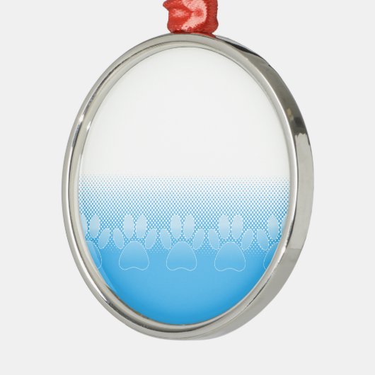 Blaue und weiße Pfeifen mit Zeitungspapier-Hinterg Ornament Aus Metall (Links)