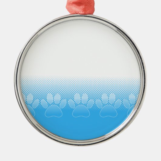 Blaue und weiße Pfeifen mit Zeitungspapier-Hinterg Ornament Aus Metall (Vorne)