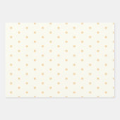 Blaue und weiße Polka-Punkte, blaue Schneeflocken, Geschenkpapier Set (Vorderseite 2)