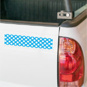 Blaue und weiße Polka-Punktmuster Autoaufkleber (Auf Lkw)