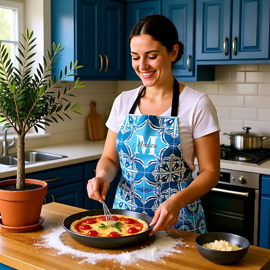 💙 🤍 Blaue und weiße Porto Azulejos, Schürze