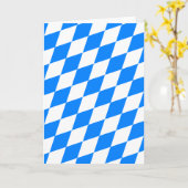 Blaue und weiße Raute Karte (Gelbe Blume)