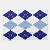 Blaue und weiße Raute Küchentuch (Horizontal)