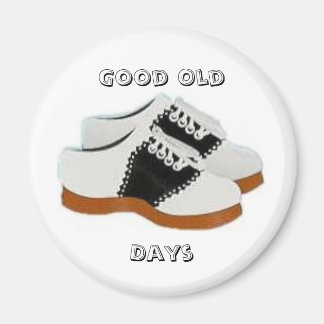 Blaue und weiße Sattelschuhe, gute alte Zeiten, Ta Magnet