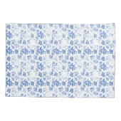 Blaue und weiße Schachbrettmuster Kissenbezug (Rückseite)