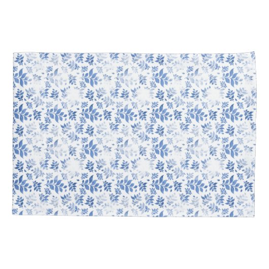 Blaue und weiße Schachbrettmuster Kissenbezug (Rückseite)