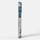 Blaue und weiße Schneeflocke Case-Mate iPhone Hülle (Rückseite / Rechts)