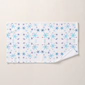 Blaue und weiße Schneeflocke-Muster-Bad-Tücher Badhandtuch Set (Handtuch)