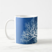 Blaue und weiße Silberhäuser Kaffeetasse (Links)
