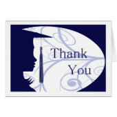 Blaue und weiße Silhouette (Vorderseite (Horizontal))