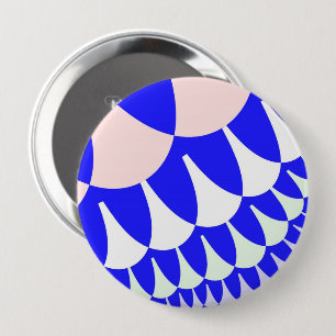 Blaue und weiße Skala Button