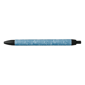 Blaue und weiße Sommerozeanwellen Kugelschreiber