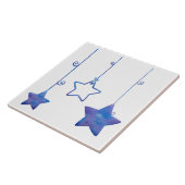 Blaue und weiße Sterne Fliese (Seite)