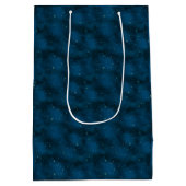 Blaue und weiße Sterne Nacht Celestial Mittlere Geschenktüte (Rückseite)