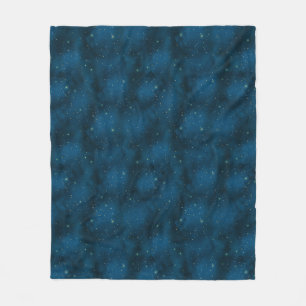 Blaue und Weiße Sternennacht Himmelszelt Fleecedecke