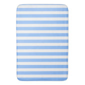 Blaue und weiße Streifen Badematte (Vorderseite Vertikal)