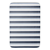 Blaue und weiße Streifen Badematte (Vorderseite Vertikal)