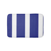 Blaue und weiße Streifen Badematte (Vorderseite)