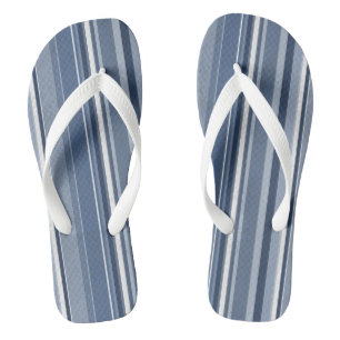 Blaue und weiße Streifen Badesandalen