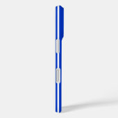 Blaue und weiße Streifen Case-Mate iPhone Hülle (Rückseite / Rechts)