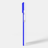 Blaue und weiße Streifen Case-Mate iPhone Hülle (Rückseite / Links)