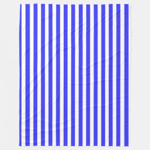 Blaue und weiße Streifen Fleecedecke