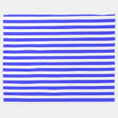 Blaue und weiße Streifen Fleecedecke (Vorderseite (Horizontal))