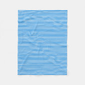 Blaue und weiße Streifen Fleecedecke (Vorderseite)