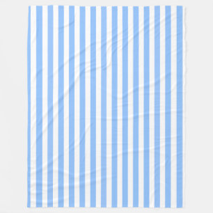 Blaue und weiße Streifen Fleecedecke