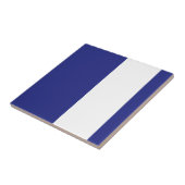 Blaue und weiße Streifen Fliese (Seite)