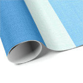 Blaue und weiße Streifen Geschenkpapier (Rolleneckpunkt)