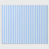 Blaue und weiße Streifen Geschenkpapier (Flach)