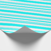 Blaue und weiße Streifen Geschenkpapier (Ecke)