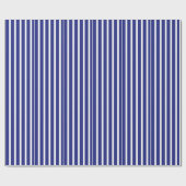 Blaue und weiße Streifen Geschenkpapier (Flach)