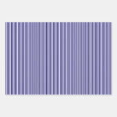 Blaue und weiße Streifen Geschenkpapier Set (Vorderseite 3)