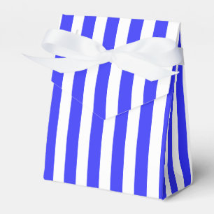 Blaue und weiße Streifen Geschenkschachtel