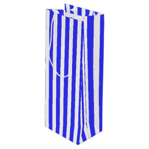 Blaue und weiße Streifen Geschenktüte Für Weinflaschen