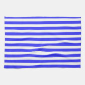 Blaue und weiße Streifen Geschirrtuch (Horizontal)