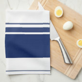 Blaue und weiße Streifen Geschirrtuch (Viertel Falte)