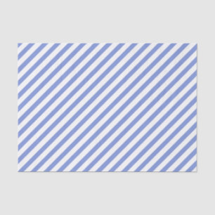 Blaue und weiße Streifen - Gewebepapier Seidenpapier