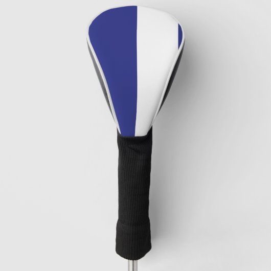 Blaue und weiße Streifen Golf Headcover (Vorderseite)