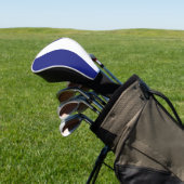 Blaue und weiße Streifen Golf Headcover (In SItu)